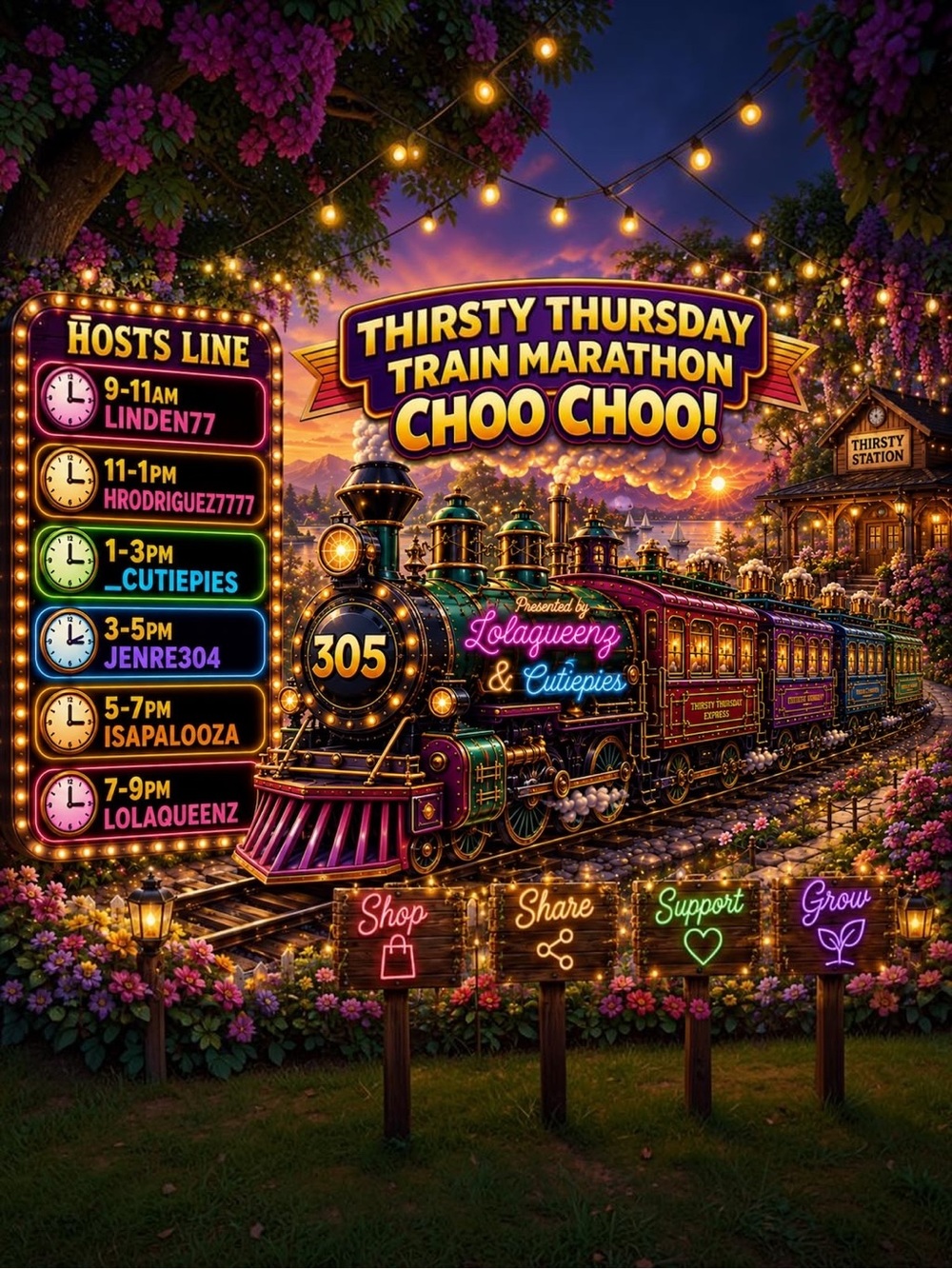 🚂 Thirsty Thursday Train Marathon Party 🚂